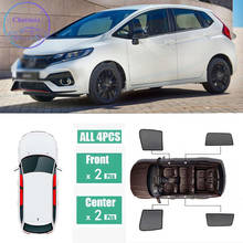 For Honda FIT JAZZ 2014-2018 Window Sunshade UV Protection Ray Blocking Mesh Visor Laser Black Net Yarn 2024 - buy cheap