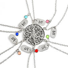 CHICVIE Пользовательские пиццы BFF Подвески ожерелье s лучшие друзья навсегда ожерелье кристалл дружбы памятное ожерелье s SNE190179 2024 - купить недорого