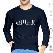 Zombie evolução hoodies manga longa zumbi apocalipse untote undeath sangue assustador halloween matar a morte 2024 - compre barato