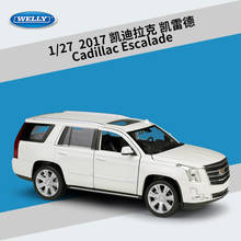 WELLY 1:24 Cadillac 2017 Escalade SUV Simulation Alloy Car Model Crafts Decoration Collection Toy Tools Gift 2024 - buy cheap