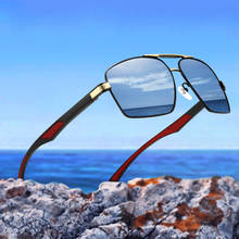 Gafas de sol de aluminio para hombre, lentes polarizadas UV400, sin logotipo de marca, con revestimiento de espejo 2024 - compra barato