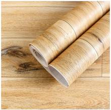 LUCKYYJ Peel and Stick Wood Plank Wallpaper Brown Vinyl Self Adhesive Wall Paper Design for Walls Bathroom Bedroom Home Decor 2024 - buy cheap