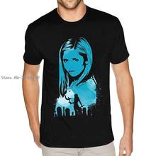 Buffy The Vampire Slayer TV Show T Shirt Men Cotton TShirt Tees Tops Streetwear Harajuku 2024 - buy cheap