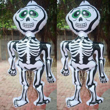 Decoração inflável de halloween da faroot, bastão-aranha, esqueleto, abóbora, jardim suspenso 2024 - compre barato