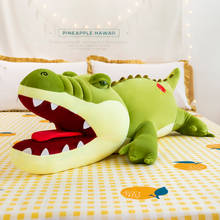 1PCS 80/100/120/150cm Open Mouth Crocodile Doll Large Plush Toy Sleeping Long Pillow Lovely Girl Doll On Bed 2024 - buy cheap