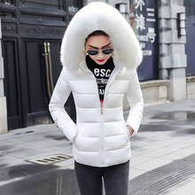 Parca feminina de algodão com capuz, casaco quente plus size de algodão, parca para mulheres, recém-chegado, 2021 2024 - compre barato