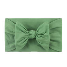 1 Pcs Green Headwear Baby Girl Headband Infant Hair Accessories Bows Newborn Headwrap Gift Toddlers Bandage Ribbon 2024 - buy cheap