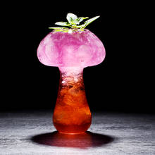 Copa de cóctel con forma de seta en 3D para Bar, Popular, celebridad de Internet, nuevas bebidas, hongos, Molecular, turismo, vaso de vino mezclado 2024 - compra barato