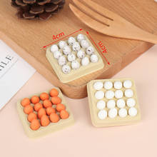 1 conjunto 1:12 casa de bonecas em miniatura ovos de cozinha modelo de alimentos (bandeja + 16 peças de ovos) decoração da cozinha 2024 - compre barato