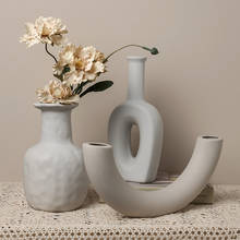 Nordic Ceramic Flower Pots for Flowers Arrangement Korea Vase Fleur Home Design Living Room Maceteros Decoration Dropshipping 2024 - buy cheap