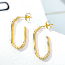 Retro Geometric Earrings For Women 2020 NEW Fashion Minimalist Jewelry Accessories Chic Stud Earrings Best Friend Birthday Gift 2024 - buy cheap
