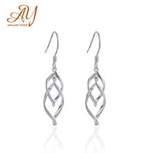 Anillos Yuzuk Silver 925 Jewelry Female Drop Earrings 100% 925 Silver Wedding Party Jewelry Elegant Earrings Women Fine Jewelry 2024 - buy cheap