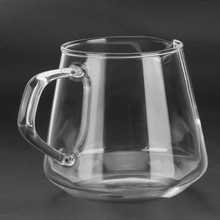 Taza transparente antiescaldadura de 400ml/650ml, vaso de vidrio de alto borosilicato para beber café en caliente y compartir bebidas 2024 - compra barato