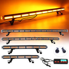 47" 55" 63" 67" 72" COB LED Strobe Light Bar Emergency Warning Flashing Signal For Tow Plow Car Truck Wrecker Amber Red Blue 2024 - buy cheap