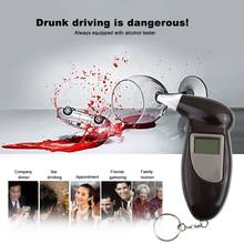 Probador Digital de Alcohol con pantalla LCD, dispositivo profesional de 2 piezas, alerta policial, alcoholímetro, Detector analizador 2023 - compra barato