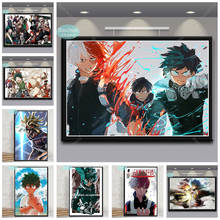 Póster de Boku No Hero Academia, póster de My Hero Academia, pintura en lienzo de Anime, carteles e impresiones, imagen artística de pared, decoración del hogar para sala de estar 2024 - compra barato