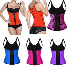 Wholesale Women Body Shaper Bustiers Corsets Latex Rubber Waist Trainer Cincher Underbust Corselet Shapewear Top Slimming Harnes 2024 - buy cheap