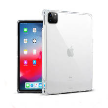 Прозрачный чехол для iPad Pro 11 2020 TPU силиконовый прозрачный чехол для iPad 9,7 Air 2/1 Air 10,5 Mini 4/5 с карандашом Solt Capa 2024 - купить недорого
