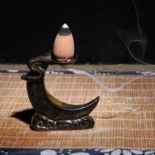 Incense Burner Ceramic Artist Censer Yoga Backflow Incense Cone Holder Decor 2024 - buy cheap