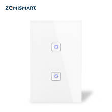 Zemismart-interruptor de luz inteligente, eua, au, wi-fi, para luz alexa, google home, tuya, aplicativo que controla duas grupos de luzes 2024 - compre barato