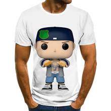 Camiseta masculina gráfica funko pop, camiseta branca 3d engraçada de verão para meninos 2024 - compre barato