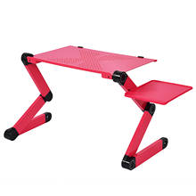 Adjustable Aluminum Laptop Desk Ergonomic Computer Desk Portable TV Bed Lapdesk Tray PC Table Stand Notebook Table Desk Stand 2024 - buy cheap