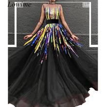 High Fashion Arabic Formal Celebrity Dresses 2019 Long Sheer Neck Red Carpet Dress Dubai Couture Evening Prom Party Gowns 2024 - buy cheap