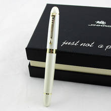 Pluma estilográfica iraurita de plata en espiral de alta calidad Jinhao 450 bolígrafos con clip de Metal dorado para escribir papelería oficina escuela 2024 - compra barato