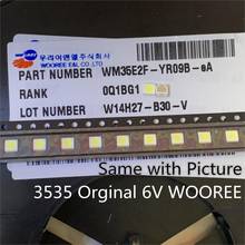 100 шт. для WOOREE LED подсветка LCD TV bead 6 в 1 Вт 3535 LED SMD лампа bead 3535 холодный белый 2024 - купить недорого