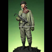 1/16 WW2 US 4th AD "First in Bastogne", incluye 2 cabezas, modelo de resina soldado GK, tema militar, kit sin montar y sin pintar 2024 - compra barato