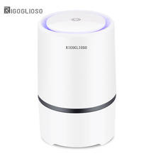 RIGOGLIOSO Air Purifier Air Cleaner for Home HEPA Filters 5V USB  Cable Low Noise Air Purifier with Night Light Desktop GL2103 2024 - купить недорого