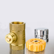 Válvula de bola de bloqueo de calefacción Central, DN15, DN20, DN25, magnética, antirrobo, con válvula clave para instalación de calefacción 2024 - compra barato