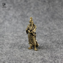 Copper Guan Gong Small Statue Ornaments Home Decoration Accesories Chinese God of Wealth Feng Shui Figurines Key Chains Pendants 2024 - buy cheap