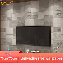 Adesivos de parede 3d espessos para decoração, à prova d'água, anti-colisão, para sala de estar, quarto, imitação de tijolos 2024 - compre barato