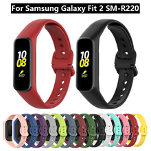 Wrist Band For Samsung Galaxy Fit 2 Strap Soft Silicone Sports Bracelet For Samsung SM-R220 Smart Band Replacement Accessorie 2024 - buy cheap