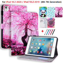 For iPad 10.2 7 th Generation Bear Panda Tablet Case For iPad 8 8th Generation Case For IPad 10.2 Cover 2020 2019 Coque + Pen 2024 - buy cheap