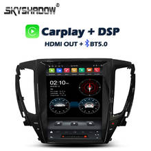 Carplay Tesla Car DVD Player DSP IPS PX6 Android 9.0 4G + 64GB GPS RDS Radio Wifi BT for Mitsubishi Pajero Sport L200 2017 -2019 2024 - buy cheap