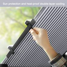 Car Retractable Windshield Anti-UV Car Window Shade Car Front Sun Block Auto Rear Window Foldable Curtain 46/65/cm Sunshade 2024 - buy cheap