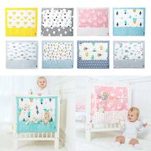 55x60cm Cartoon Nursery Room Hanging Storage Bag Baby Cot Bed Organizer Toy Diaper Pocket for Newborn Crib Bedding Set 2024 - buy cheap