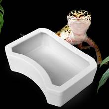 Reptile Feeder Water Food Feeding Plastic Bowl 3 Size Turtle Lizard Snake Basin  2024 - buy cheap