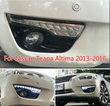 1 par de luces de circulación diurna de coche DRL para Nissan Teana Altima 2013 2014 2015 2016 cubierta de luz antiniebla 12V luz diurna 2024 - compra barato