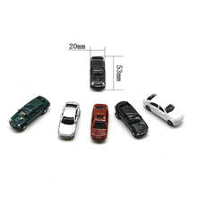 Miniature Scale Model Car Toys 1:100 ABS Plastic Tiny Car For Diorama Model Architecture Road Scenery Layout Kits 2024 - buy cheap