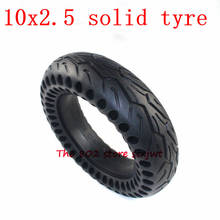 Neumático sólido de panal de abeja 10x2,50 de buena calidad, neumático no inflado de 10x2,5, rueda gruesa para patinete eléctrico 2024 - compra barato