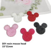 20pcs/lot DIY flat back resin mouse head for kids hair clothing accessories resin cabochons accessories 2024 - buy cheap