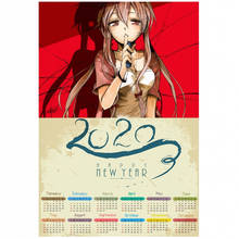 Future Diary-Póster retro recubierto de Anime japonés, póster de calendario de Anime, Miri, Kara Amano, Yukiteru, Gasai, Yuno, 2020 2024 - compra barato