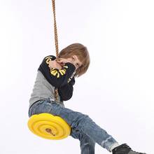 Swing Seat Tree Swing Disc Seat Toy Children Swing Round Rope Outdoor Playground Hanging Garden Play Gift Outdoor Garden Gym 2024 - buy cheap