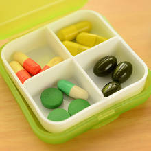 Portable 4 Slot Medicine Case Organizer New Plastic Pill Drug Boxes Container Compartment Medicine Tablet Holder 2024 - buy cheap