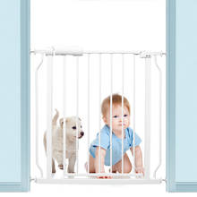 Corralito para bebé, valla de seguridad para niños, puerta de escaleras, barrera de seguridad para niños, puerta de aislamiento de hierro de alta resistencia para mascotas 2024 - compra barato