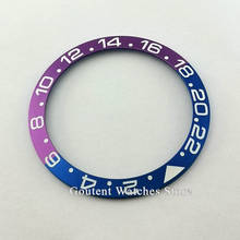 High Quality Watch Bezel 38mm blue purple Titanium Watch Bezel Insert For 40mm Parnis Automatic Men's Watch 2024 - buy cheap