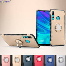 Funda de anillo de Metal con soporte para Huawei Honor 10i 20 Lite P Smart Plus 2019, carcasa trasera de armadura híbrida HRY-LX1T HRY LX1T, funda de teléfono ajustada 2024 - compra barato